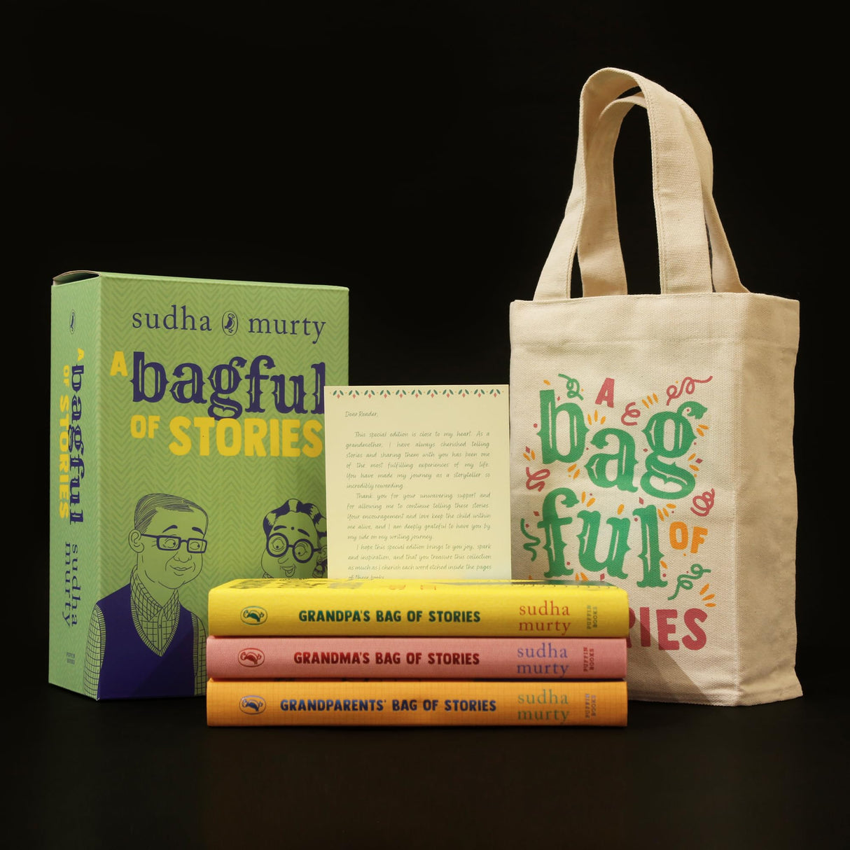 A Bagful of Stories: A Gift Edition Boxset of Grandma’s, Grandpa’s and Grandparents’ Bag of Stories by Sudha Murty - Retail Maharaj
