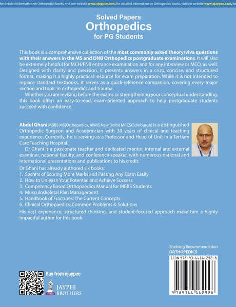 SOLVED PAPERS ORTHOPEDICS FOR PG STUDENTS - Retail Maharaj