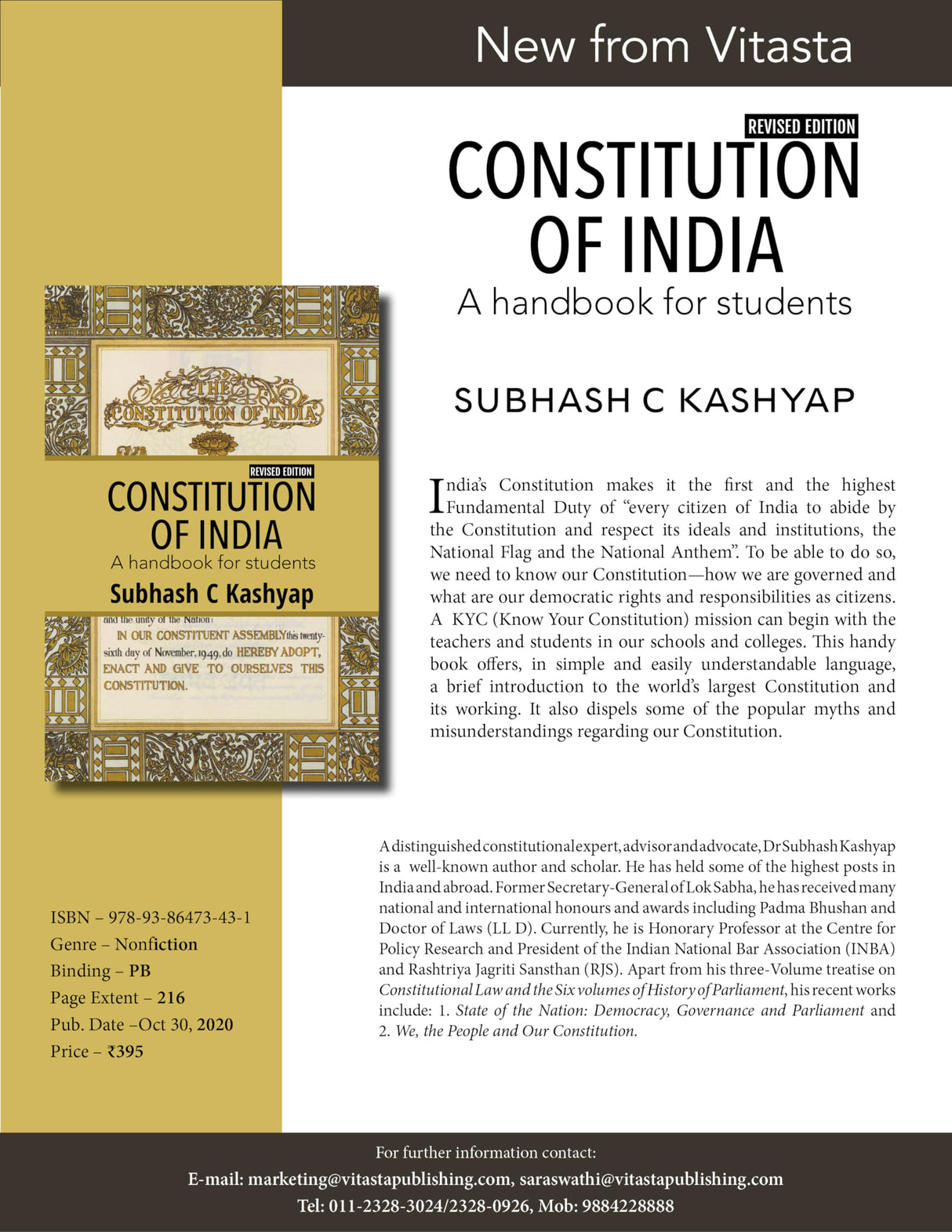 CONSTITUTION OF INDIA - A handbook for students - Retail Maharaj