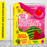 Hello Friend Books Fun With Fruits And Vegitables - Cloth Book for Early Learning and Interactive Education - Retail Maharaj