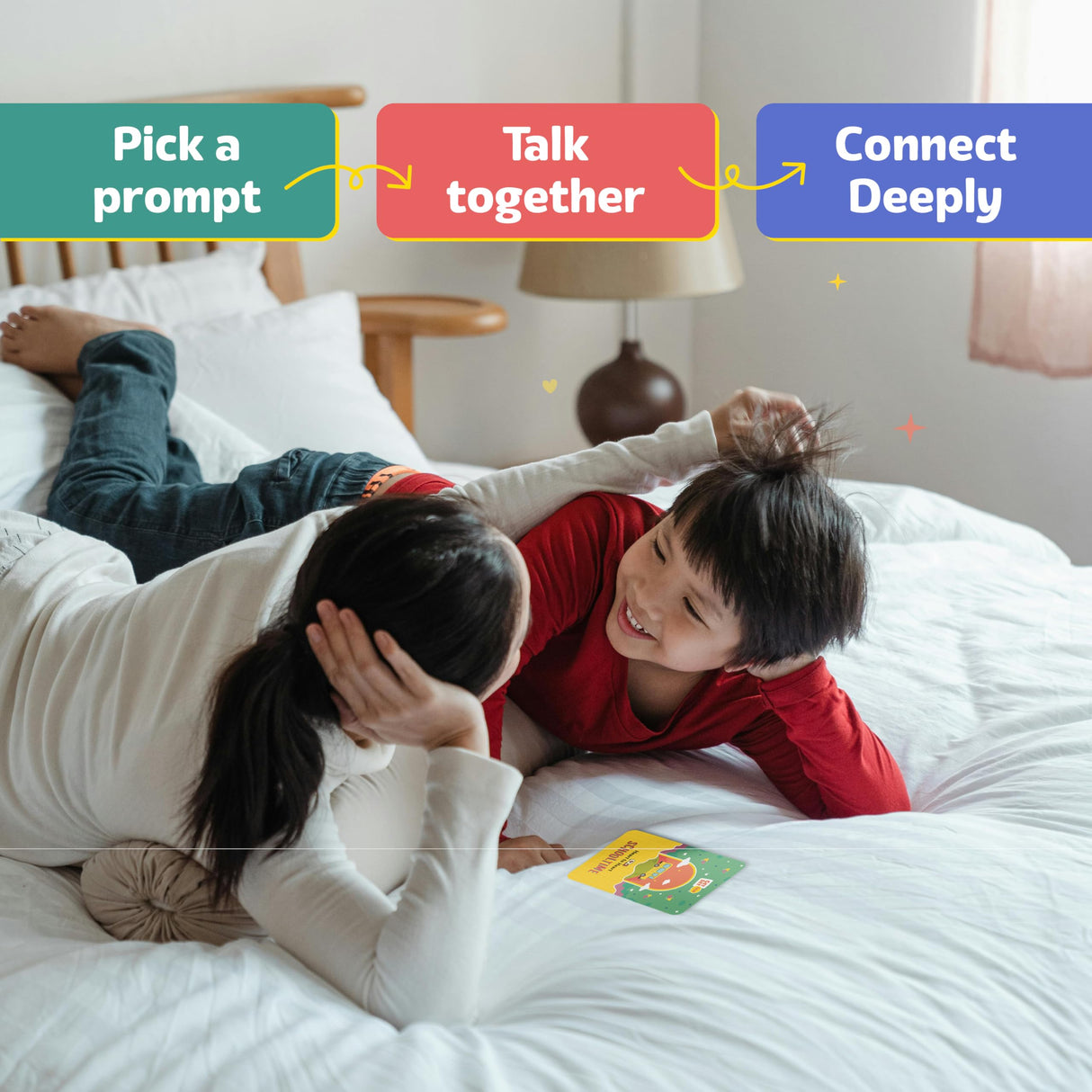 Little Hands Big Hearts - Heart to Heart Conversation Starter Cards (Ages 5 & Above) | Flash Cards for Kids, Family Bonding & Emotional Intelligence | Brain Games for Kids 9-12 - Retail Maharaj