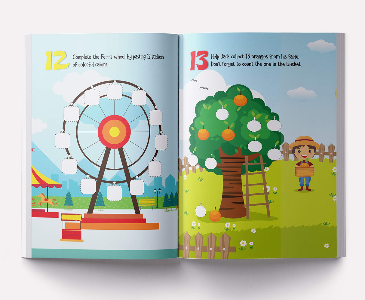 My First Numbers Sticker Book: Exciting Sticker Book With 100 Stickers - Retail Maharaj