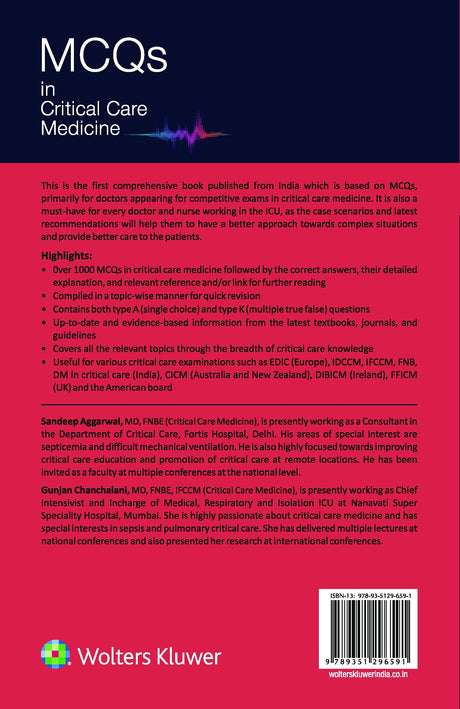 MCQs in Critical Care Medicine - Retail Maharaj