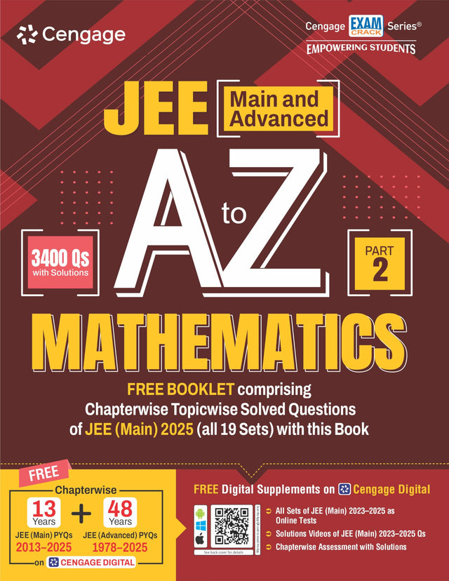 Cengage JEE Main and Advanced A to Z Mathematics: Part 2 - Retail Maharaj