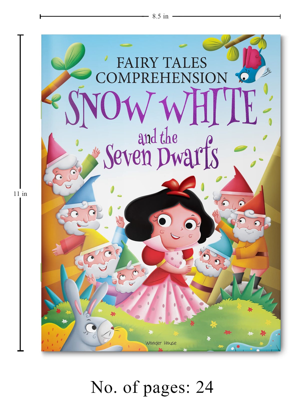 Fairy Tales Comprehension: Snow White and the Seven Dwarfs Read & Respond Workbook | Ages 5–8 | Build Language Skills with Classic Tales & Engaging Activities - Retail Maharaj