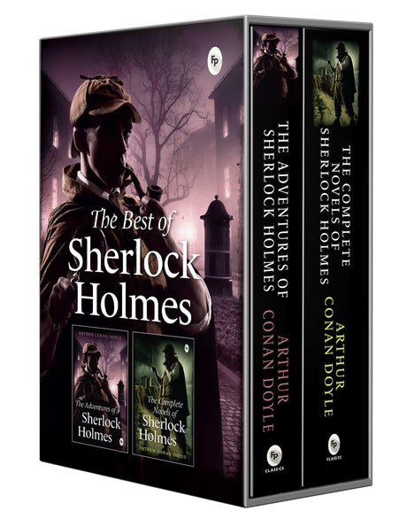 The Best of Sherlock Holmes (Set of 2 Books) | The Adventures of Sherlock Holmes | The Complete Novels | Perfect Gift Set | Classic Detective Edition | Ideal for Mystery Lovers | Original Premium Gift Edition - Retail Maharaj