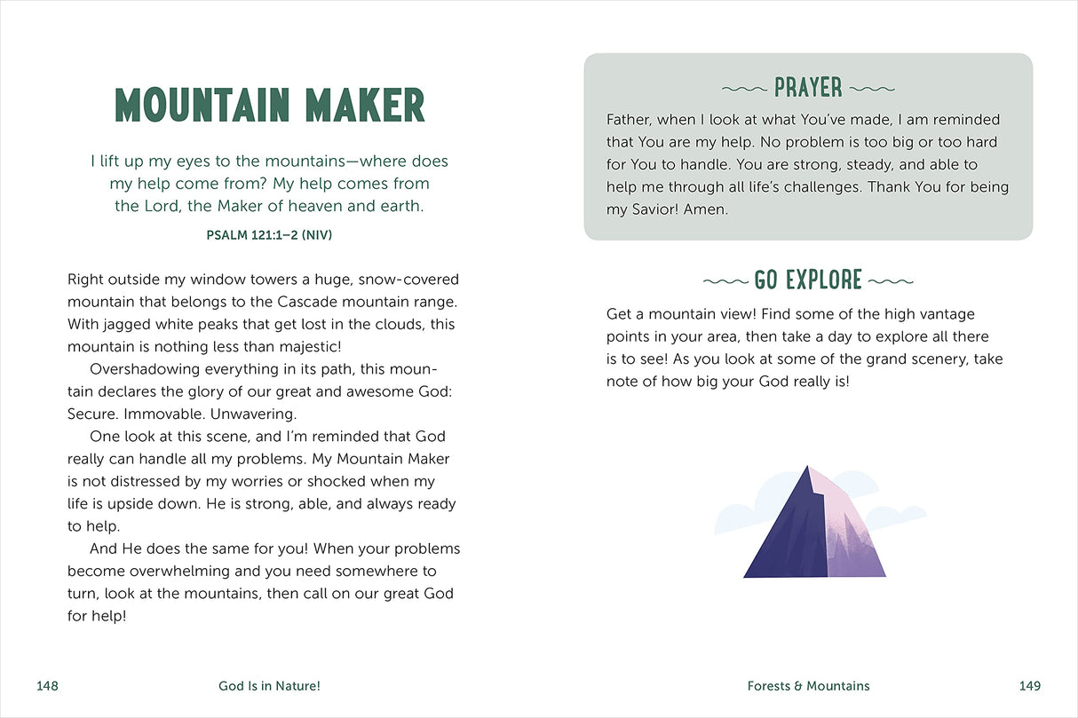 God Is in Nature!: A Kids Devotional About His Awesome Creations - Retail Maharaj