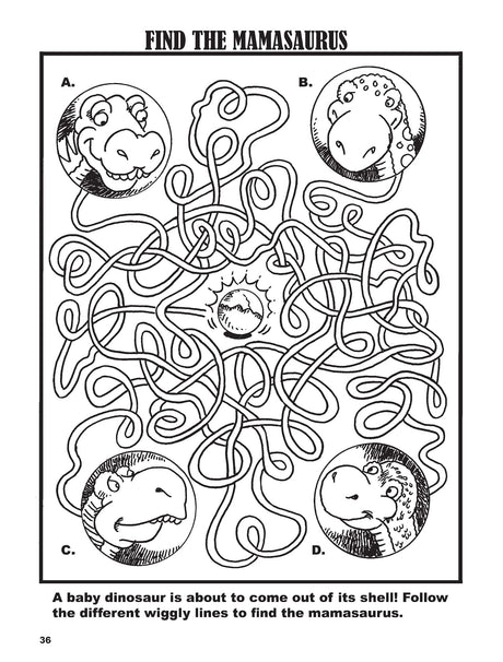 Awesome Dinosaur Activities for Kids: Mazes, Hidden Pictures, Word Searches, Secret Codes, Spot the Differences, and More!: Russian-English (Dover Kids Activity Books: Dinosaurs) - Retail Maharaj