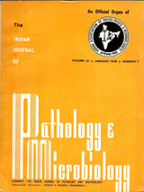 The Indian Journal Of Pathology & Microbiology - Vol. 21 , No. 1 To 4 ( January 1978 To December 1978 ) ( Set Of 4 Books )