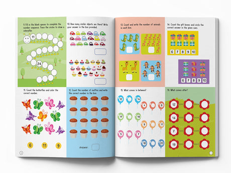 201 Maths Activity Book: Fun Activities and Practice Sheets | Learn Counting, Addition & Subtraction | Ages 4–7 | 3 Hours of Interactive Learning - Retail Maharaj