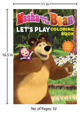 Masha And The Bear - Let's Play: Giant Coloring Book For Kids - Retail Maharaj
