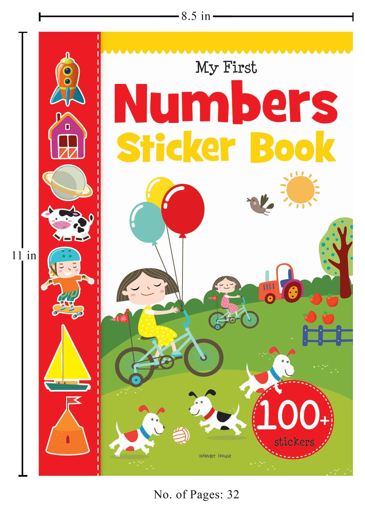 My First Numbers Sticker Book: Exciting Sticker Book With 100 Stickers - Retail Maharaj