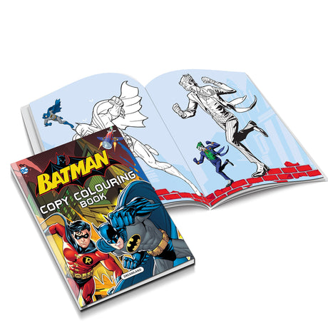 Batman Copy Colouring and Activity Books Pack with Stickers for Kids Ages 2-8 – Set of 5 Fun Superhero Books with Colouring, Puzzles, Creative Activities & Hand-Eye Coordination Exercises - Retail Maharaj