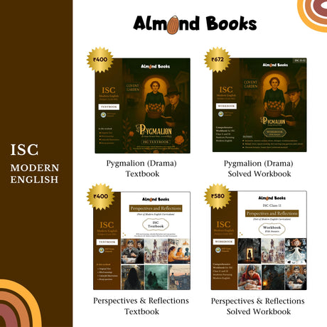 Almond Books ISC Class 11 Modern English Perspectives & Reflections Workbook with Answers | Explanations, MCQs, Logical Reasoning, Essay Type Questions, Classroom Activities | FULLY SOLVED WORKBOOK as per ISC syllabus | New 2025-2027 Edition - Retail Maharaj