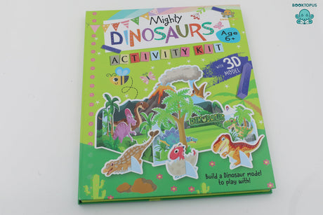 Booktopus Build It Activity Kit - Mighty Dinosaur 3D Model Making Kit with Book - DIY Craft Kit for Kids 3-6+ Years - Learning Through Play (Build It Kit) - Retail Maharaj