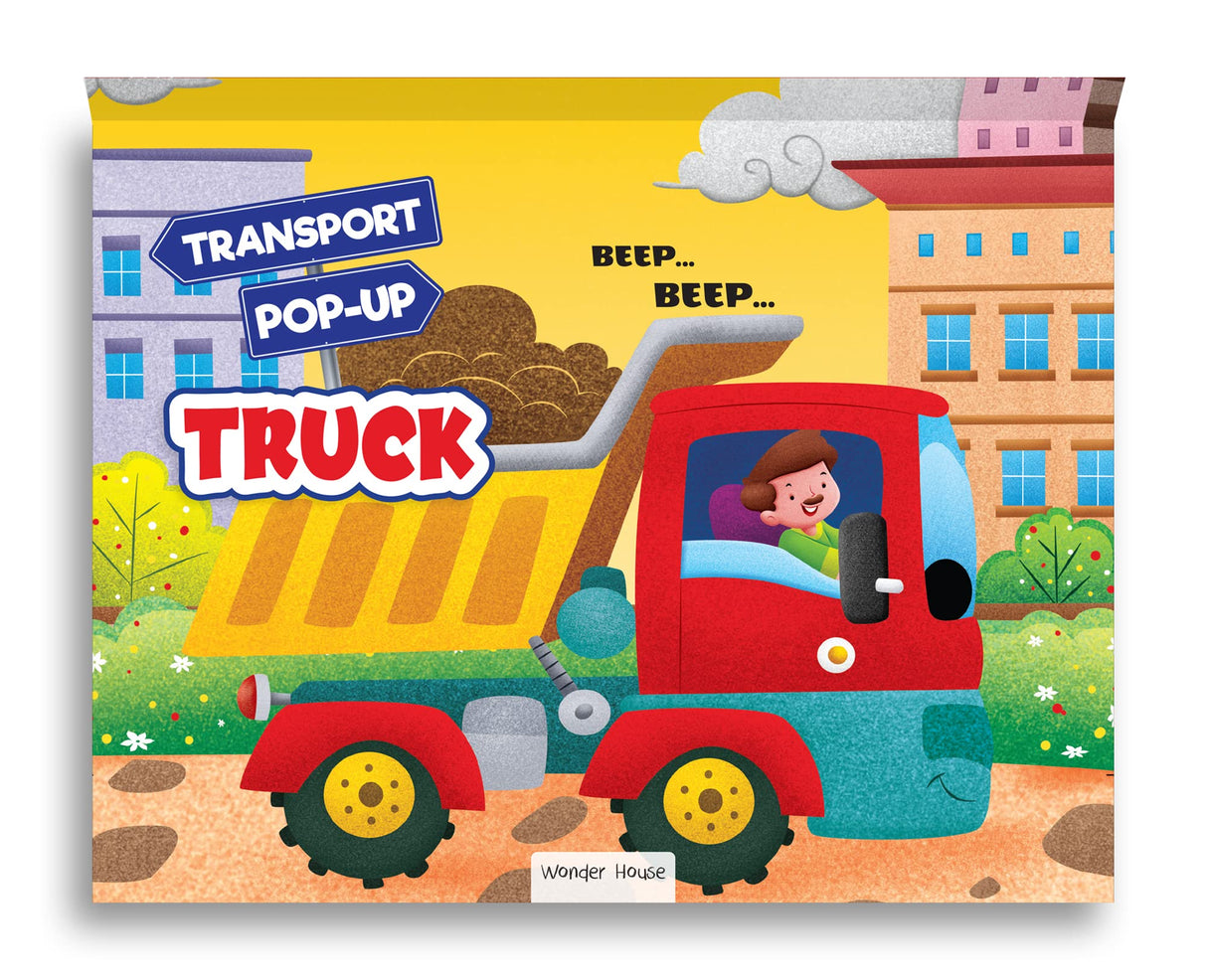 Pop-up Transport - Truck - Gorgeously Illustrated Pop-up Book For Children - Learn About The World Of Trucks and What All They Do - Retail Maharaj