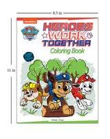 Heroes Work Together: Paw Patrol Coloring Book For Kids - Retail Maharaj