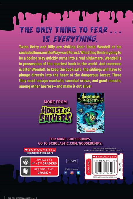 Goosebumps House of Shivers #1: Scariest. Book. Ever. - Retail Maharaj