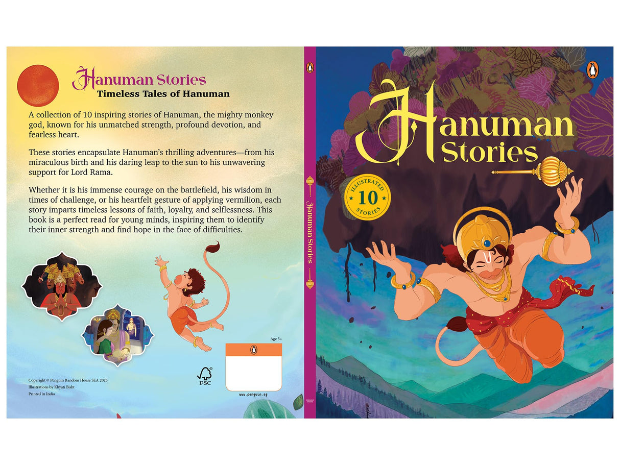 Hanuman Stories: 10 Illustrated Stories of Lord Hanuman for Children I Hindu Mythology | Indian Gods and Goddesses | Bedtime Storybook | Indian Folklore & Legends I Ages 5+ I [Select Learning - Retail Maharaj