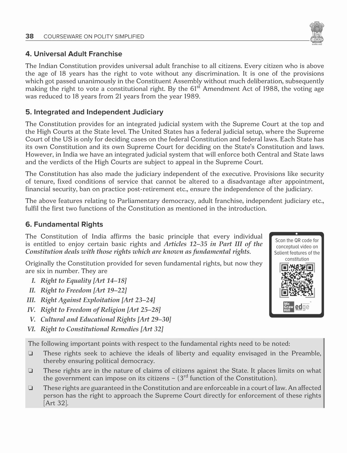 Polity Simplified Courseware, 2e for UPSC 2026 | Indian Polity & Governance | 60+ Video Conceptual Lectures | 400+ Solved Chapter-wise PYQs (2014-24) | Current Affairs, Mnemonics, Practice Tests - Retail Maharaj