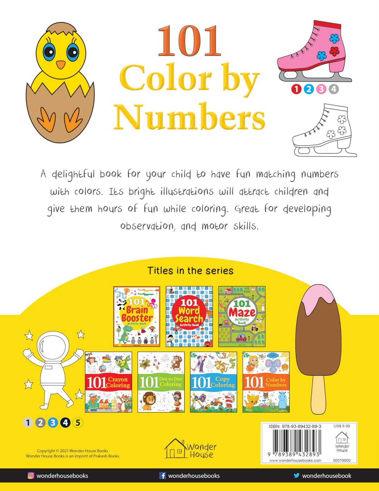 101 Color by Numbers: Fun Activity Book for Children | Learn Number Recognition & Color Matching | Ages 4–7 | Hours of Creative Learning Fun - Retail Maharaj