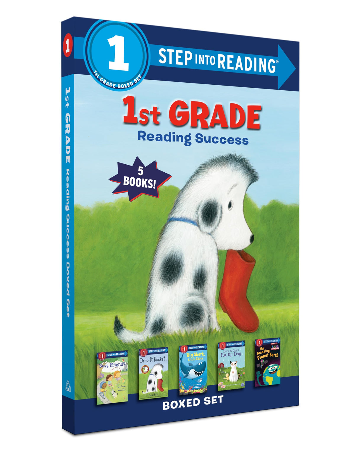 1st Grade Reading Success Boxed Set: Best Friends, Duck & Cat's Rainy Day, Big Shark, Little Shark, Drop It, Rocket! The Amazing Planet Earth - Retail Maharaj