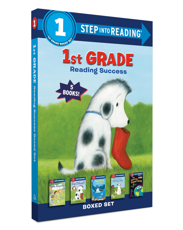 1st Grade Reading Success Boxed Set: Best Friends, Duck & Cat's Rainy Day, Big Shark, Little Shark, Drop It, Rocket! The Amazing Planet Earth - Retail Maharaj