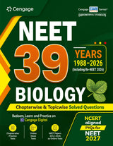 Cengage NEET 39 Years (1988-2026) Biology Chapterwise & Topicwise Solved Questions