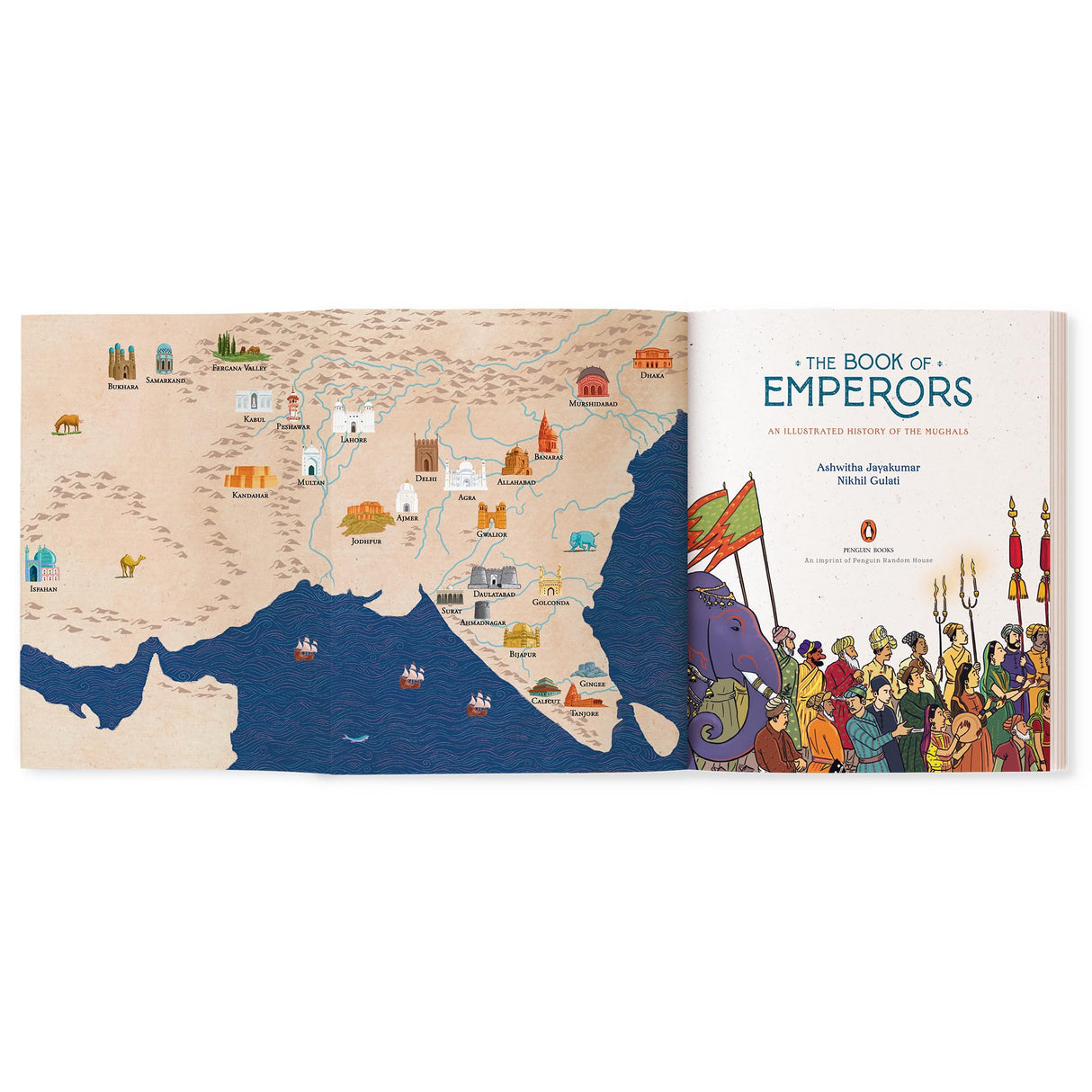 The Book of Emperors: An Illustrated History of the Mughals - Retail Maharaj