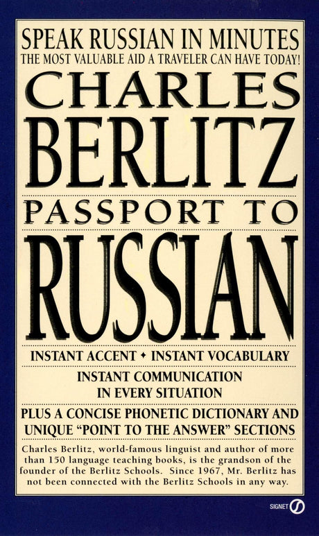 Passport to Russian: Speak Russian in Minutes - Retail Maharaj
