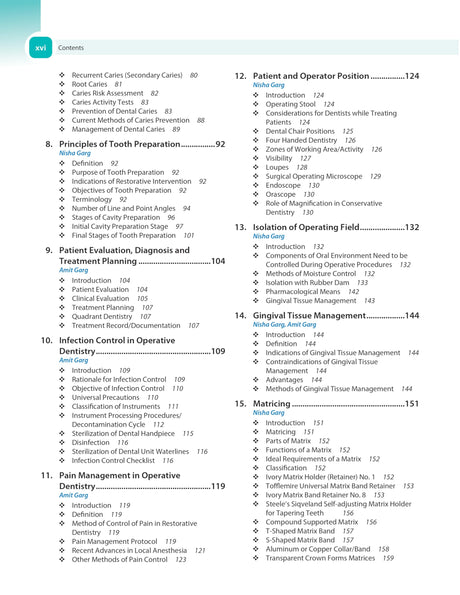 TEXTBOOK OF OPERATIVE DENTISTRY - Retail Maharaj