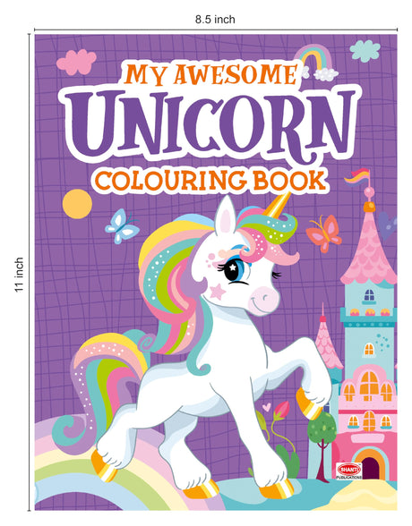 Awesome Unicorn Coloring Book – Fun & Easy Unicorn Art for Toddlers & Kids - Retail Maharaj