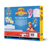 Nickelodeon Paw Patrol – Mighty Pups Super Paws: Fun Learning Set Includes Wipe & Clean Mats, Coloring Sheets, Stickers, Crayons, Certificate & Pen | Ages 3–6 | 4 Hours of Heroic Learning & Play - Retail Maharaj
