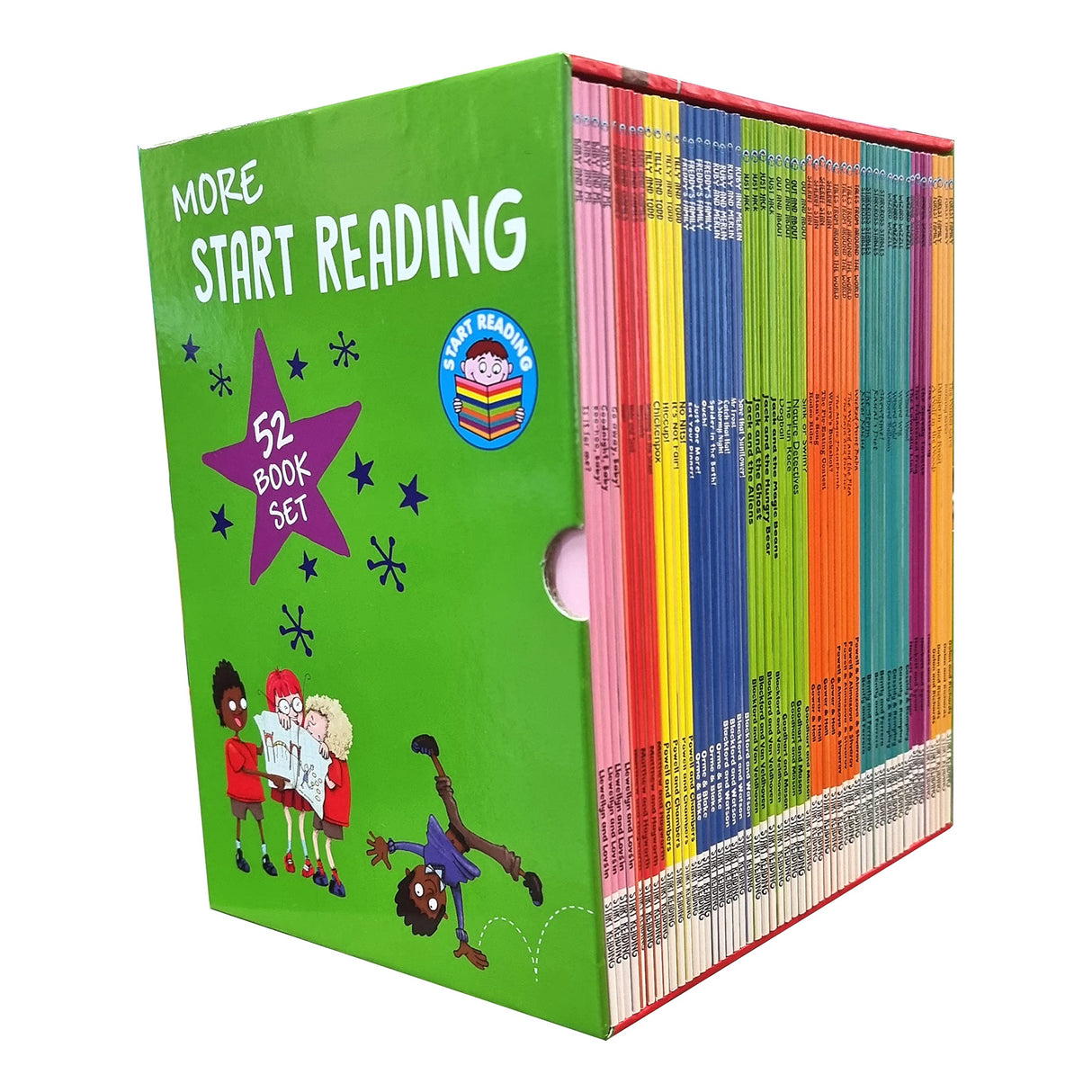 More Start Reading Series 52 Books Collection Set (The Winter Cave, Rushing River, Danger in the Forest, A Wolf in the Woods, The Spotless Pig & More...) - Retail Maharaj