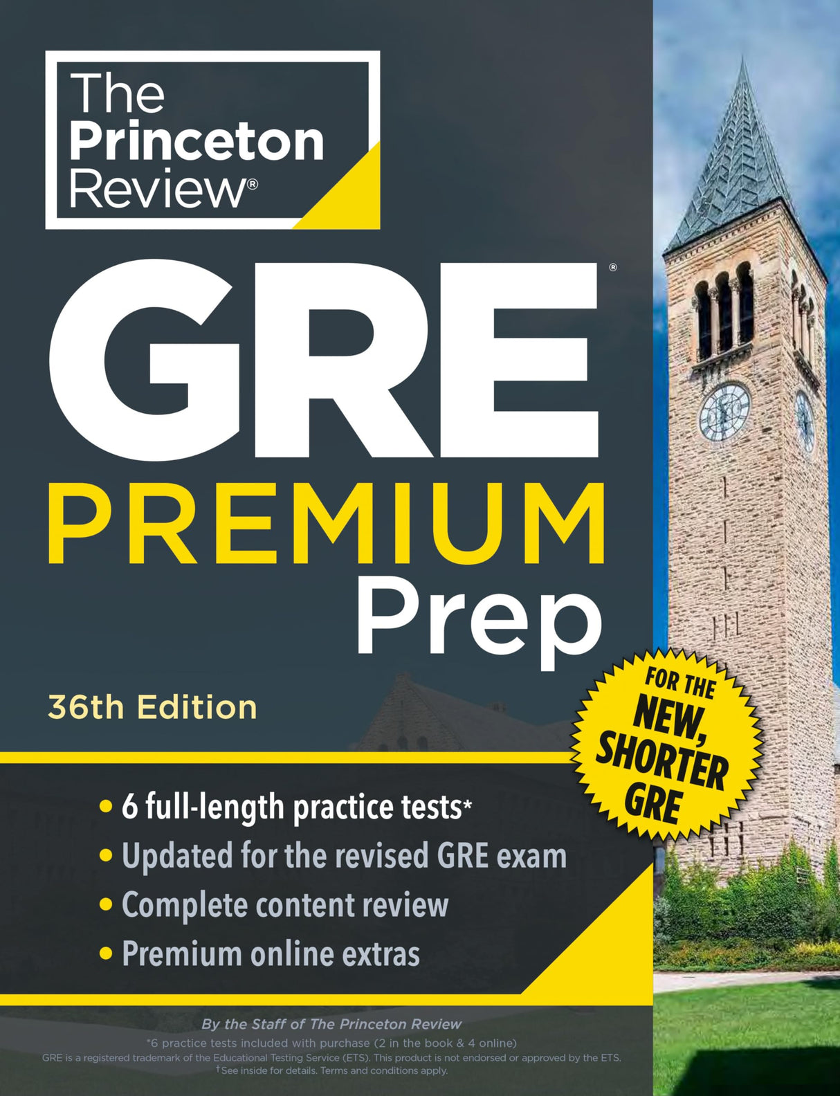 Princeton Review GRE Premium Prep, 36th Edition: 6 Practice Tests + Review & Techniques + Online Tools - Retail Maharaj