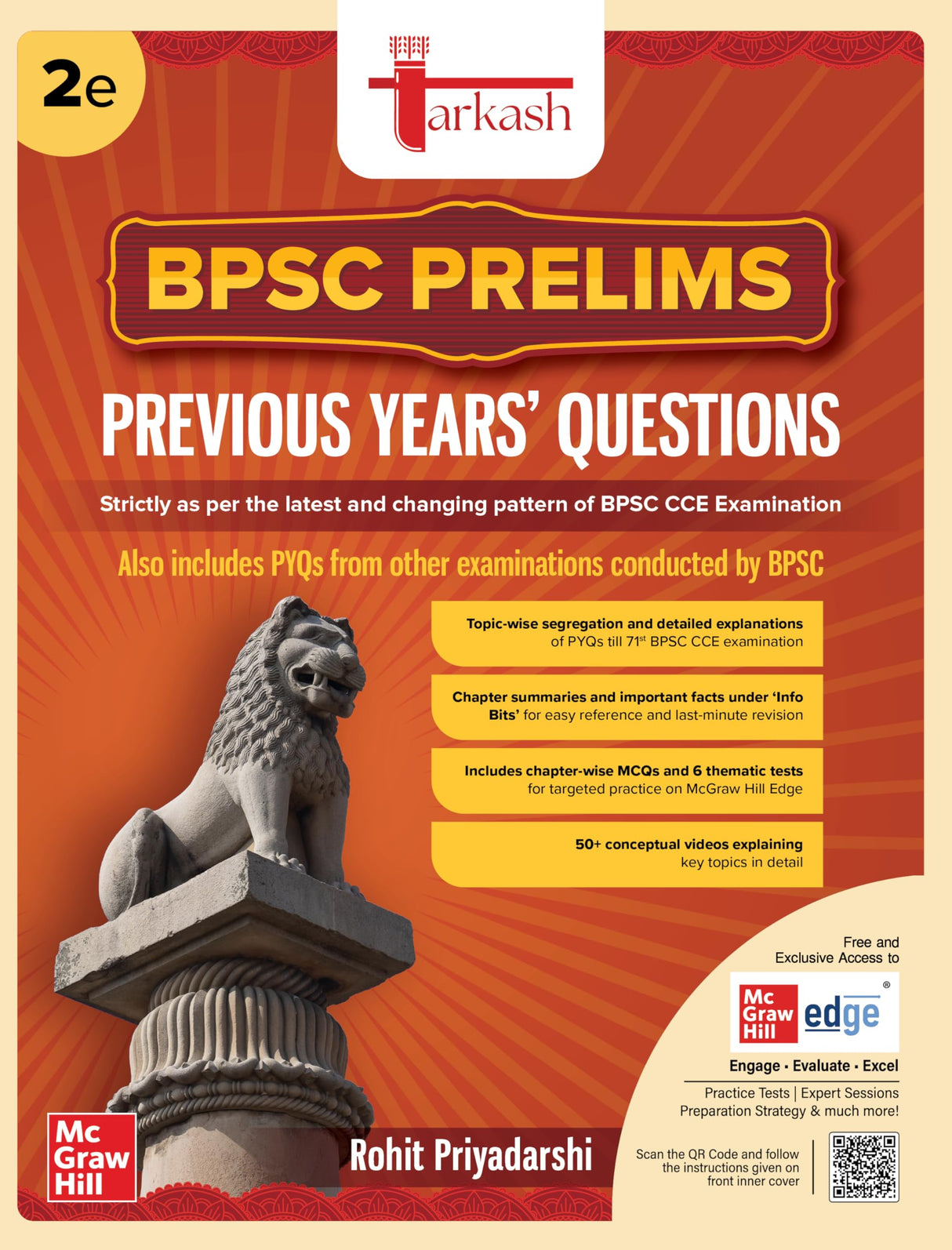 Tarkash BPSC Prelims PYQ, 2e (39th to 71st BPSC Subject-wise Solved Questions) | 6 Thematic Tests | Chapter-wise CBT Practice | 50+ Videos | Info Bits ... Commission | CCE, CDPO, Judiciary, AAO - Retail Maharaj