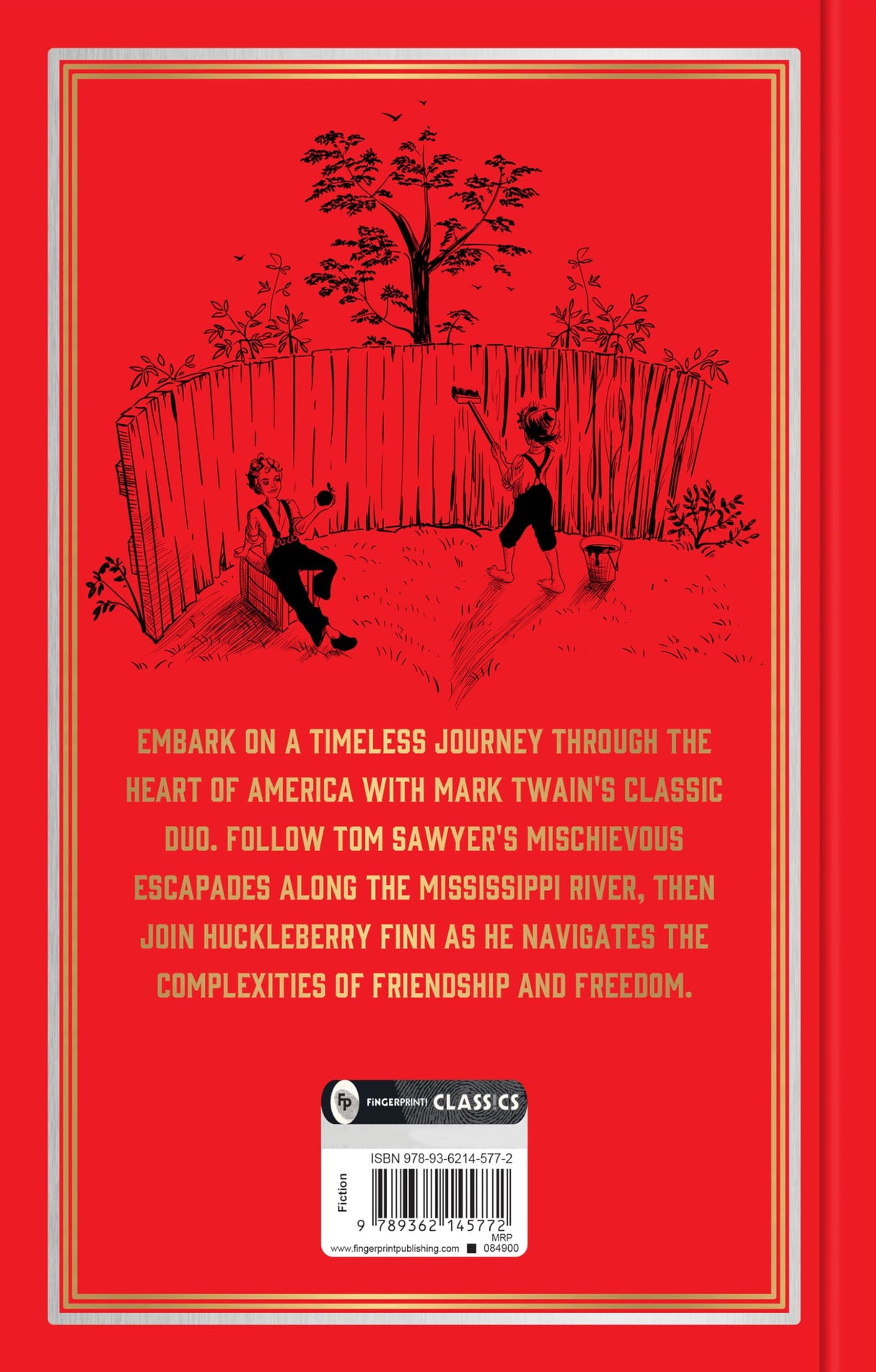 The Adventures of Tom Sawyer & Adventures of Huckleberry Finn (Deluxe Hardbound Edition) (Fingerprint Classics) - Retail Maharaj