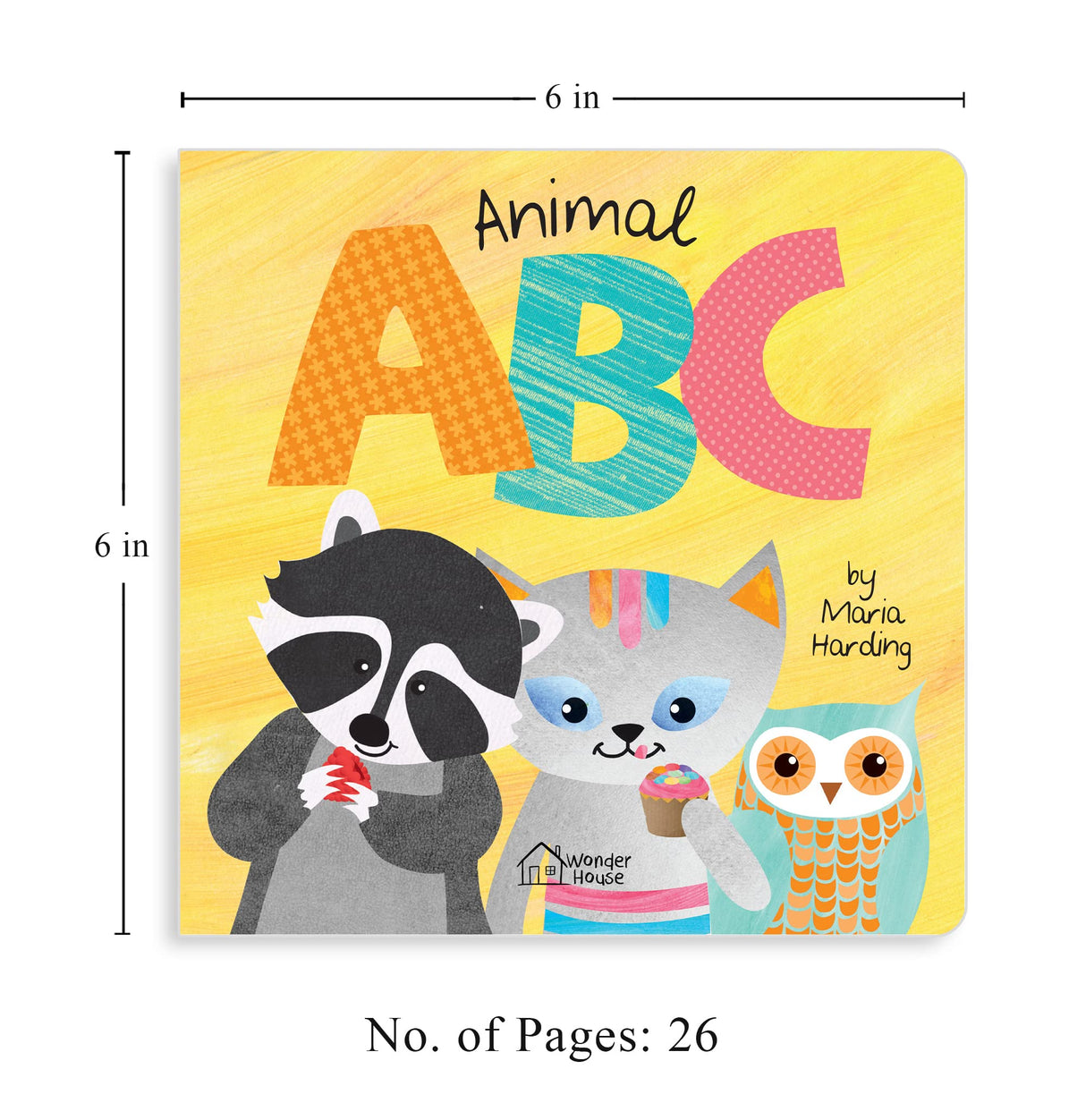 Animal ABC – Board Book for Kids: Playful Animals Teach A to Z with Bright Illustrations & Fun Rhymes | Learn the Alphabet with Tigers, Zebras, Elephants & More | Early Learning Alphabet Book for Babies, Toddlers & Preschoolers | Ages 2–6 Years - Retail Maharaj