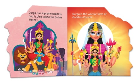 My First Shaped Board Book: Illustrated Goddess Durga Hindu Mythology Picture Book for Kids Age 2+ (Indian Gods and Goddesses) - Retail Maharaj