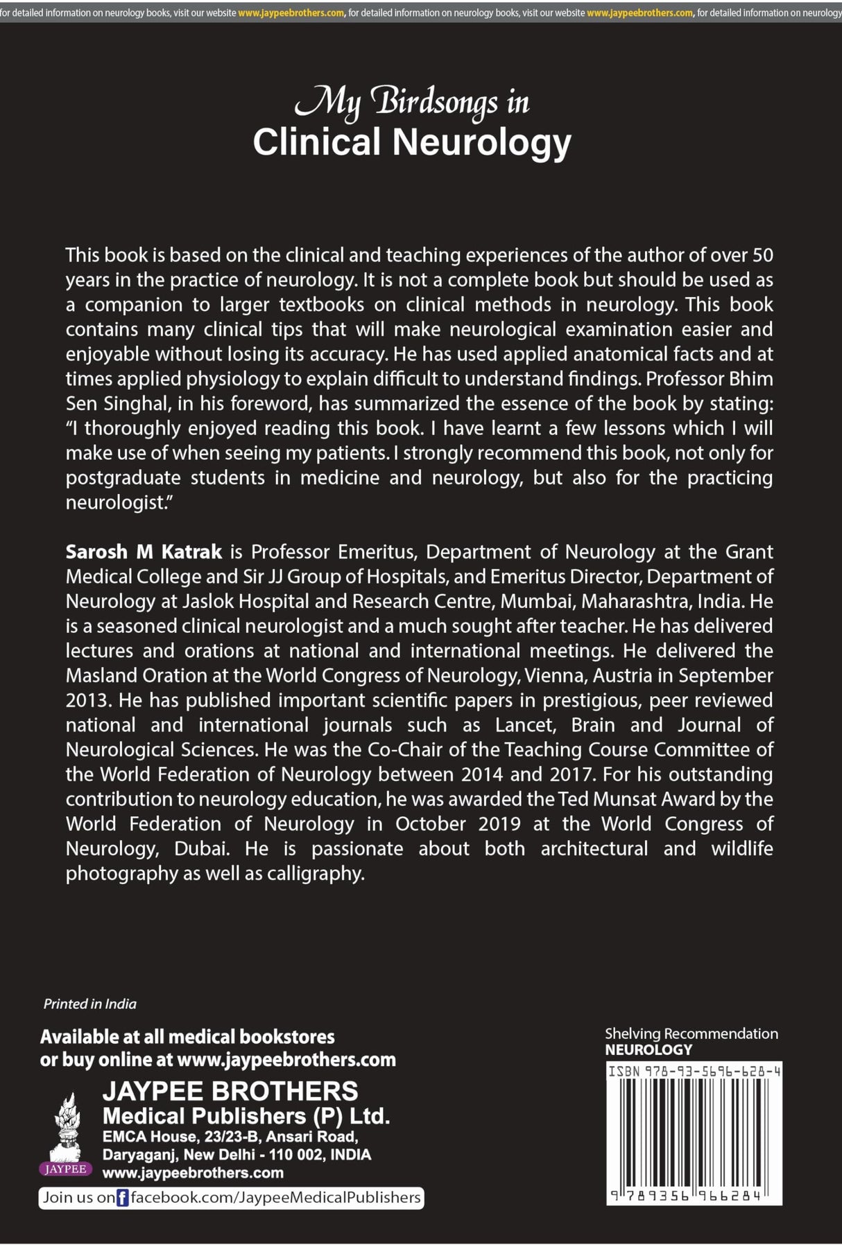 My Birdsongs in Clinical Neurology - Retail Maharaj