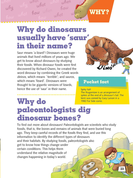 Encyclopedia: My Encyclopedia of Dinosaurs - What? Why? How? When? - Encyclopedia books for Children - Retail Maharaj