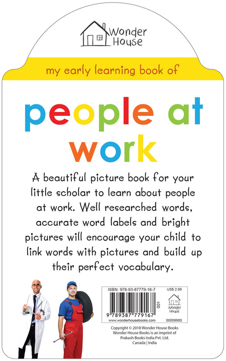 My Early Learning Book of People at Work: Attractive Shape Board Book for Kids | Learn About Doctors, Teachers, Firefighters, Farmers & More with Bright Pictures and Fun Cut-Out Design | Early Learning Book for Babies, Toddlers & Preschoolers | Ages 0–5 Y - Retail Maharaj