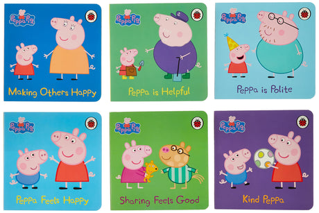 Peppa Feels Happy! 6 Board Books Slipcas - Retail Maharaj