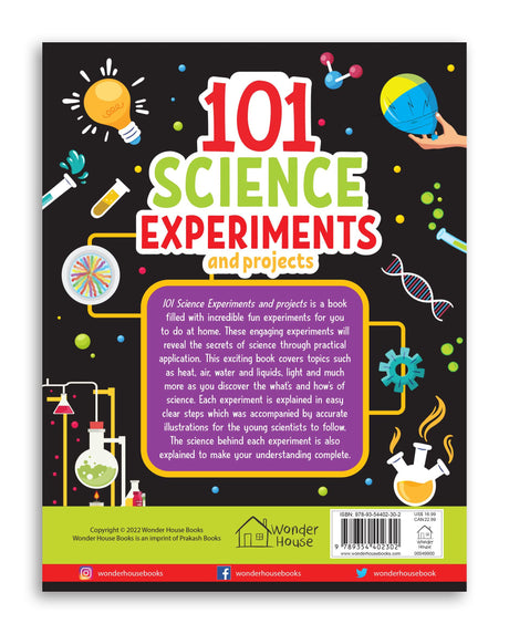 101 Science Experiments and Projects for Children | Hands-On Activities to Learn STEM Concepts | Ages 6–12 | Fun with Physics, Chemistry & Nature - Retail Maharaj