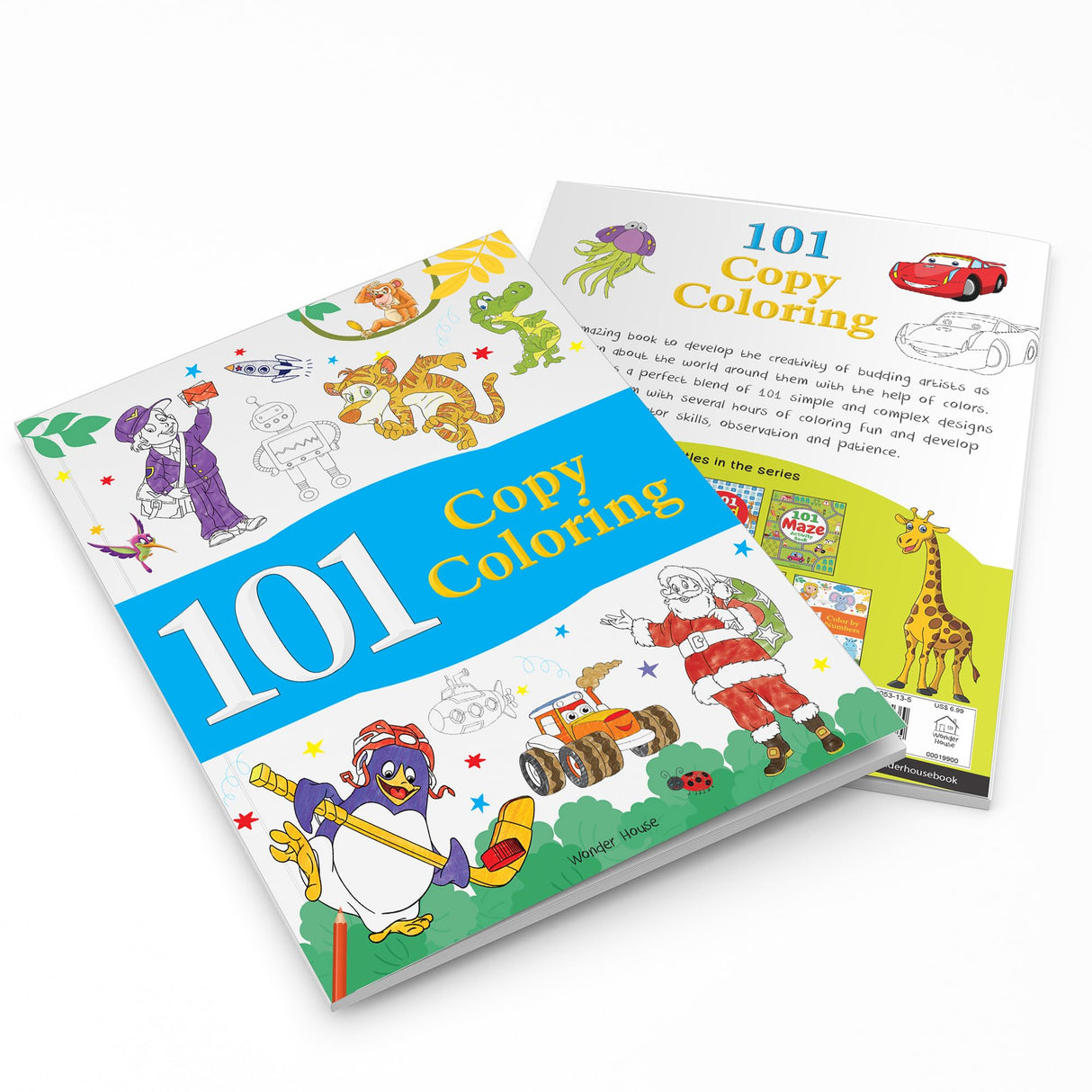 101 Copy Coloring: Fun Activity Book For Children (Ages 3-6) I Screen Free time of 3 hours - Retail Maharaj