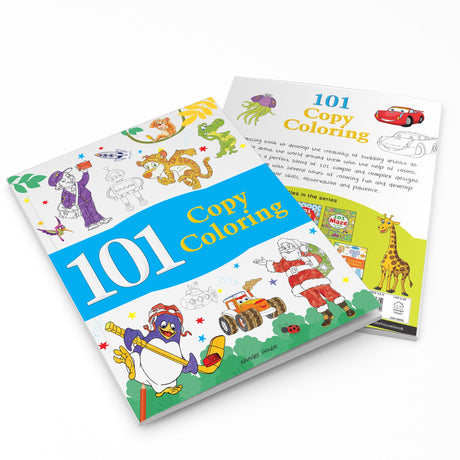 101 Copy Coloring: Fun Activity Book For Children (Ages 3-6) I Screen Free time of 3 hours - Retail Maharaj