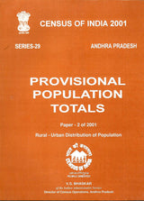 Census of India 2001 - Andhra Pradesh - Provisional Population Totals - Paper 2 of 2001 - Rural - Urban Distribution Of Population