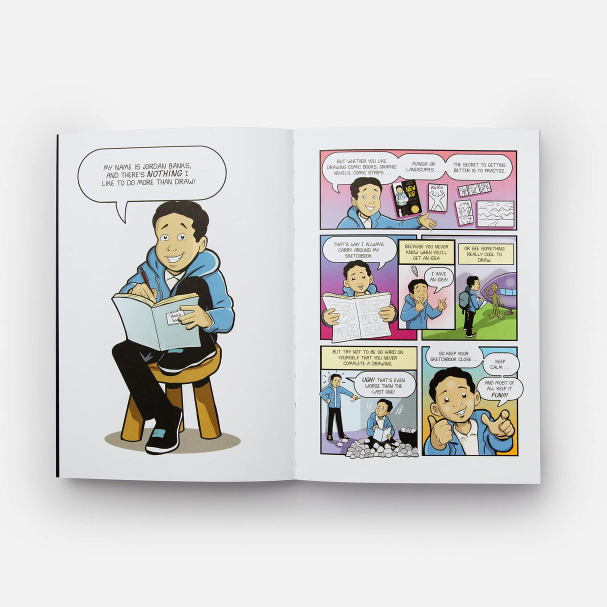 New Kid Sketchbook: A Place for Your Cartoons, Doodles, and Stories - Retail Maharaj