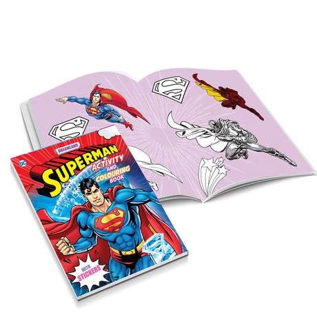 Superman Copy Colouring Book – Pack of 5 | Fun & Creative Activity Books for Kids | Colourful Illustrations of Superman, Superhero Adventures, and Hours of Entertainment for Young Fans - Retail Maharaj