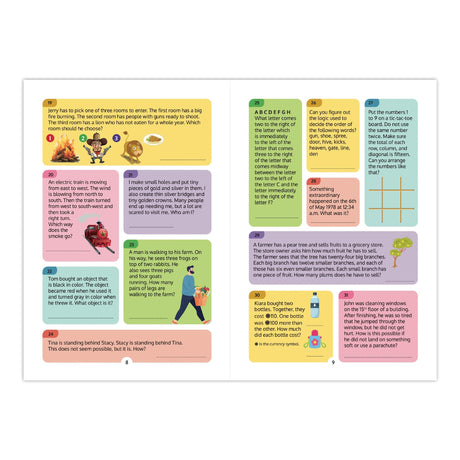 Brain Teasers: 501 Difficult Riddles for Smart Kids: Clever and Thought-Provoking Riddles for Kids | Number Puzzles, Picture Puzzles, Logic Puzzles and more | Ages 6+ - Retail Maharaj